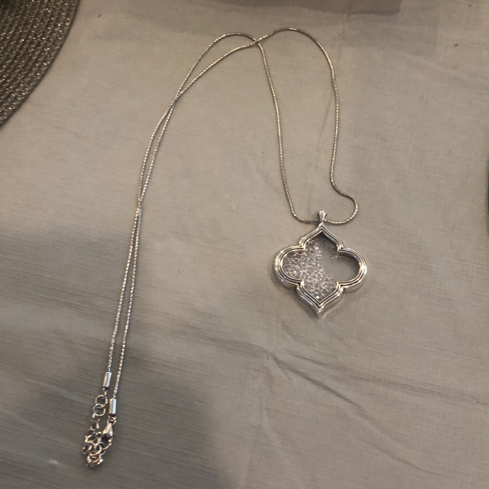 Brighton Torledo crystal silver necklace